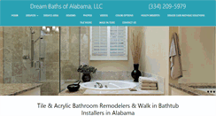 Desktop Screenshot of dream-baths-alabama.com