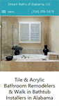 Mobile Screenshot of dream-baths-alabama.com